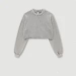 Women's Relaxed Washed Edge Crop Top - Image 3