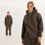 Men's Wear Plus Velvet Thickened Hooded - Image 3