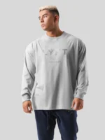 Men's Large Size Long-Sleeve T-Shirt - Image 3
