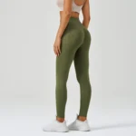 Women's Seamless Knitted Tight High Waist Sports Fitness Pants - Image 2