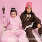 Children's Thickened Velvet Round Neck Sweatshirt - Image 3