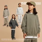 Round Neck solid Color Sweatshirt - Image 5