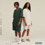 Men's Loose Drawstring Casual Shorts Color Tee - Image 20