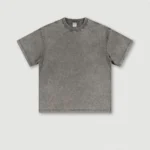 Men's Wear Heavy Washed Short Sleeve Round Neck T-shirts - Image 13