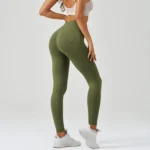 Women's Seamless Knitted Tight High Waist Sports Fitness Pants - Image 4