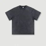 Men's Wear Heavy Washed Short Sleeve Round Neck T-shirts - Image 12