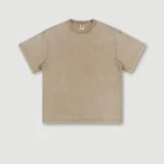 Men's Wear Heavy Washed Short Sleeve Round Neck T-shirts - Image 10