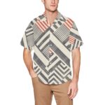 Men's All Over Print Hawaiian Shirt With Chest Pocket (ModelT58) - Image 5