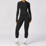 Women's Tight-Fitting Long-Sleeved Outfit Yoga Set - Image 4