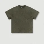 Men's Wear Heavy Washed Short Sleeve Round Neck T-shirts - Image 6