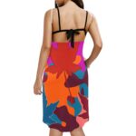 Spaghetti Strap Backless Beach Dress (D65) - Image 3