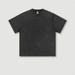 Men's Wear Heavy Washed Short Sleeve Round Neck T-shirts - Image 4