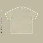 Men's Loose Fit Small Neck Solid Color Tee - Image 14