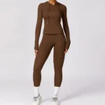 Women's Tight-Fitting Long-Sleeved Outfit Yoga Set - Image 3