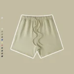 Men's Loose Drawstring Casual Shorts Color Tee - Image 12