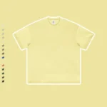 Men's Loose Fit Small Neck Solid Color Tee - Image 9