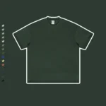 Men's Loose Fit Small Neck Solid Color Tee - Image 5