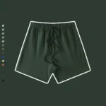 Men's Loose Drawstring Casual Shorts Color Tee - Image 5