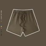 Men's Loose Drawstring Casual Shorts Color Tee - Image 4