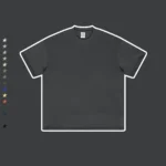 Men's Loose Fit Small Neck Solid Color Tee - Image 3