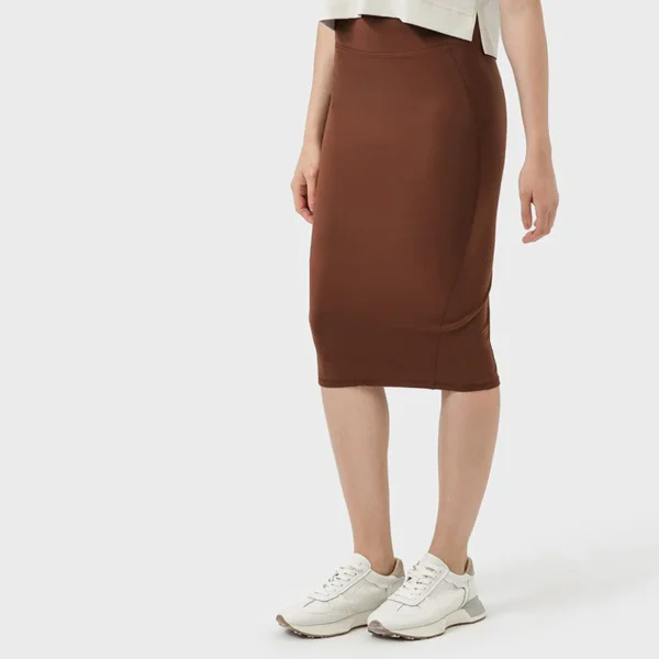 Women's New Double Rear Slit Hip Skirt
