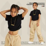 Children's Bone Pleat Design Short-Sleeved T Shirt - Image 3