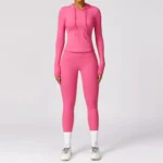 Women's Tight-Fitting Long-Sleeved Outfit Yoga Set - Image 5