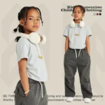 Children's Bone Pleat Design Short-Sleeved T Shirt - Image 4