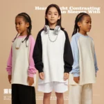 Children's Contrasting pure cotton long-sleeve T-shirt - Image 5