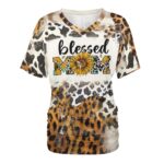 V-neck pleated T-shirt - Image 2