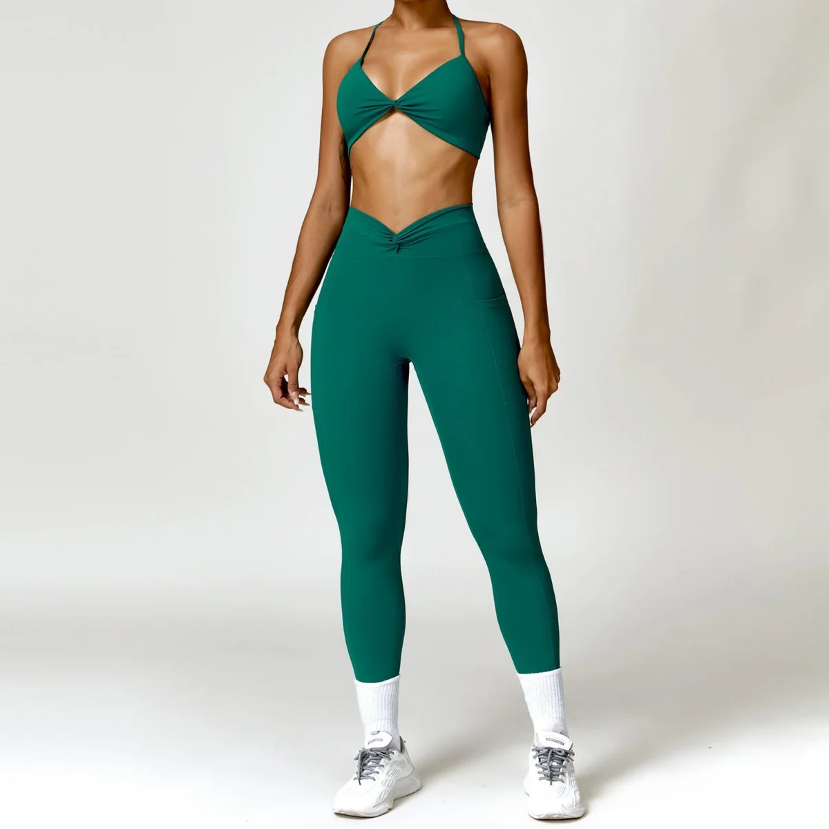 Women's Athletic Elegance Quick-Dry Fitness Outfit Set - Image 1