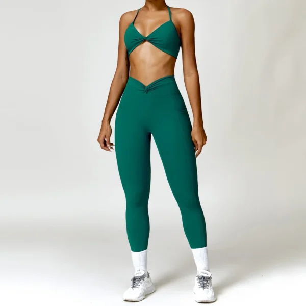 Women's Athletic Elegance Quick-Dry Fitness Outfit Set