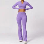 Women's Radiant Flow Long-Sleeve Yoga Set - Image 2