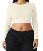 Cozy & Cool Long Sleeve Crop Top - Image 3
