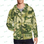 Men's All Over Print Full Zip Hoodie (Model H14)