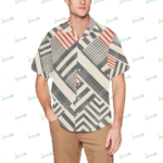 Men's All Over Print Hawaiian Shirt With Chest Pocket (ModelT58)