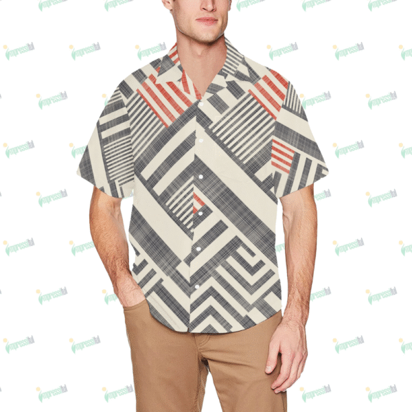 Men's All Over Print Hawaiian Shirt With Chest Pocket (ModelT58)