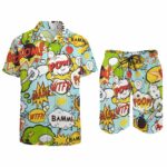 All Printing Men's Fashion Leisure Beach Suit - Image 3