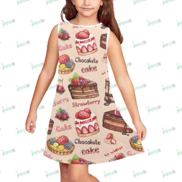 Girls' Sleeveless Dress (D58)