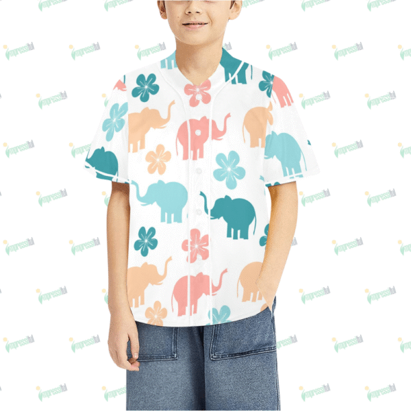 Kid's All Over Print Baseball Jersey(ModelT50)