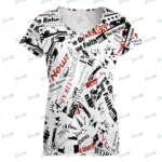 V-neck short sleeve T-shirt