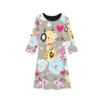 Girls' Long Sleeve Dress (D59) - Image 3