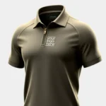 Classic Zipper Polo Shirt - Image 5