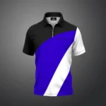 Sleek Style Zipper Polo Shirt - Image 3