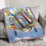 Ultra-Soft Mixed Pink Fringe Blanket 30"x40" - Image 5