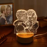 Custom Acrylic 3D Photo Lamp LED Night Lights With Wood Base - Image 3