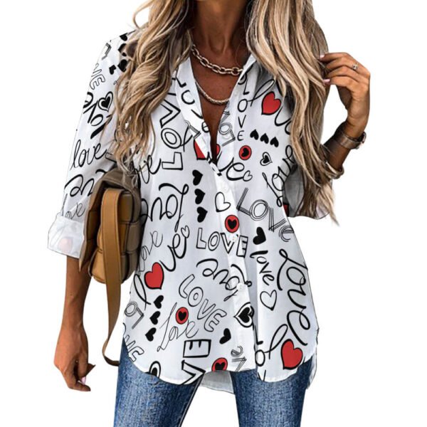 Cropped hem shirt