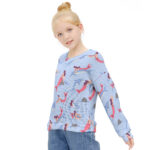 Girl's V-neck sweater - Image 3