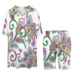 V-neck bat sleeve two piece set - Image 2