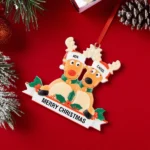 Custom Name Reindeer Family Xmas Ornament Personalized Christmas Decoration Gifts - Image 4